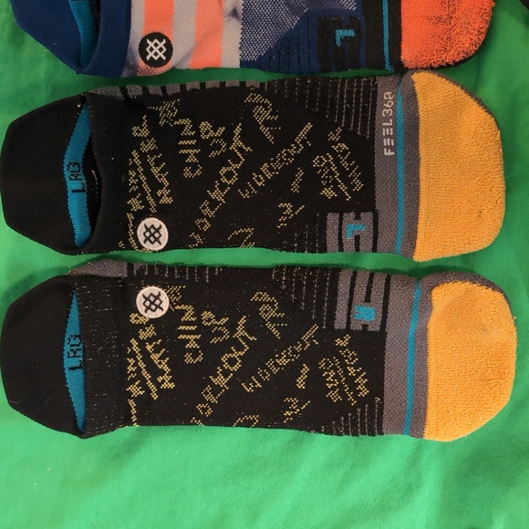Stance Men's No Show Heel Tab Feel 360 Socks Bundle 3 Pairs Size Large - Picture 6 of 16